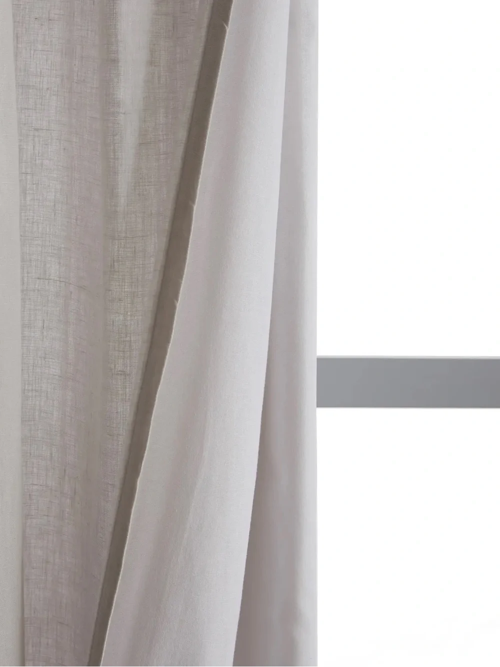 NWT QUINCE Set Of 2 48x96 European Linen Curtains Cloud 9277